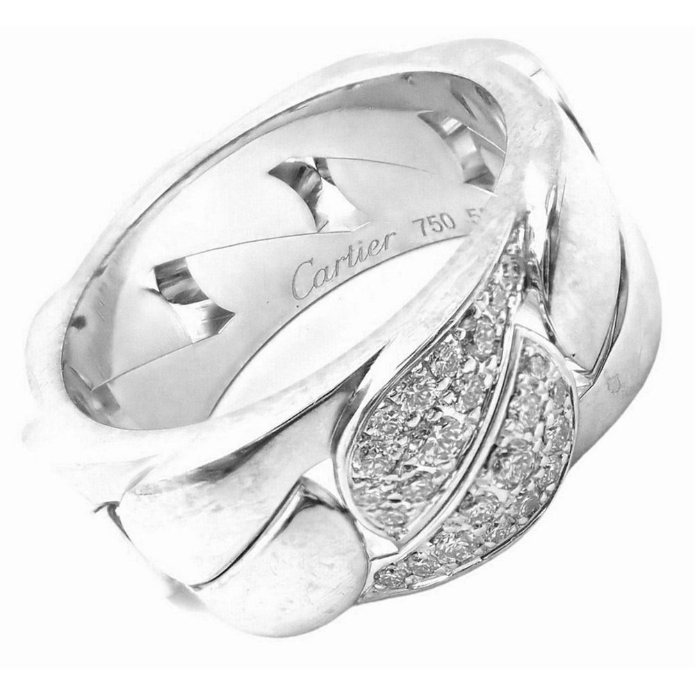 Authentic! Cartier 18k Yellow Gold Diamond La Donna Ring sz 6 eu 53​